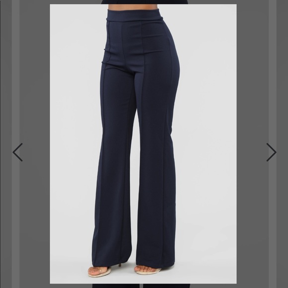 High Waisted Dress Pants | Navy | Size XS - Picture 3 of 8
